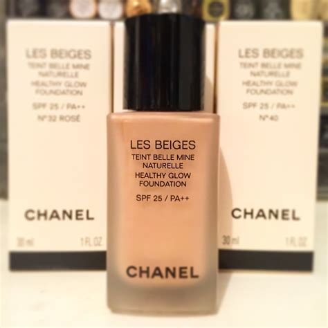 chanel les beiges sheer healthy glow foundation|chanel les beiges pearly glow.